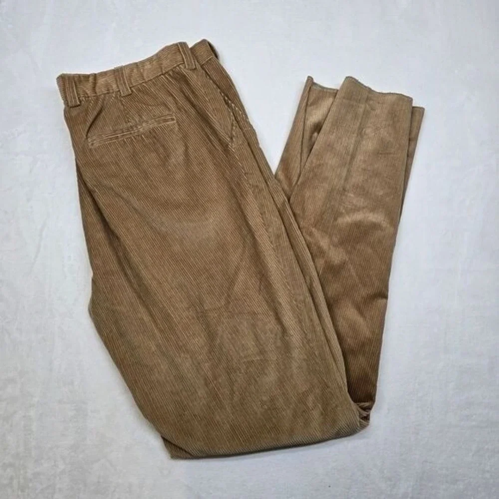 Orvis Corduroy Pants Mens 42x37 Unfinished Hem Tan Brown Chino‎ NEW